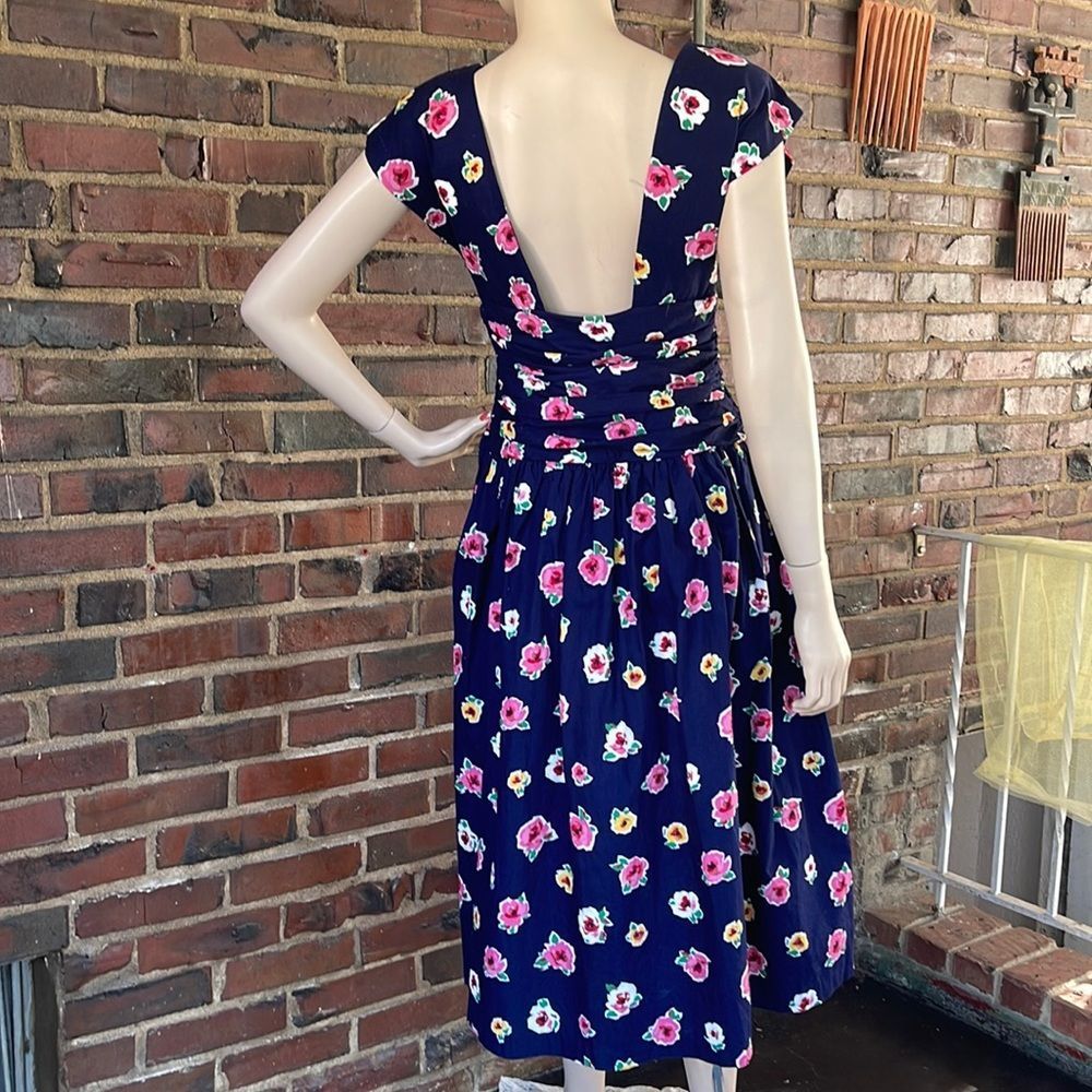 Vintage 80s Patty O'Neil Floral Summer Dress - Picture 10 of 17